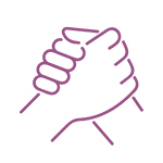 Family receiving counselling support