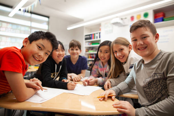 Children enjoying time together in a small group